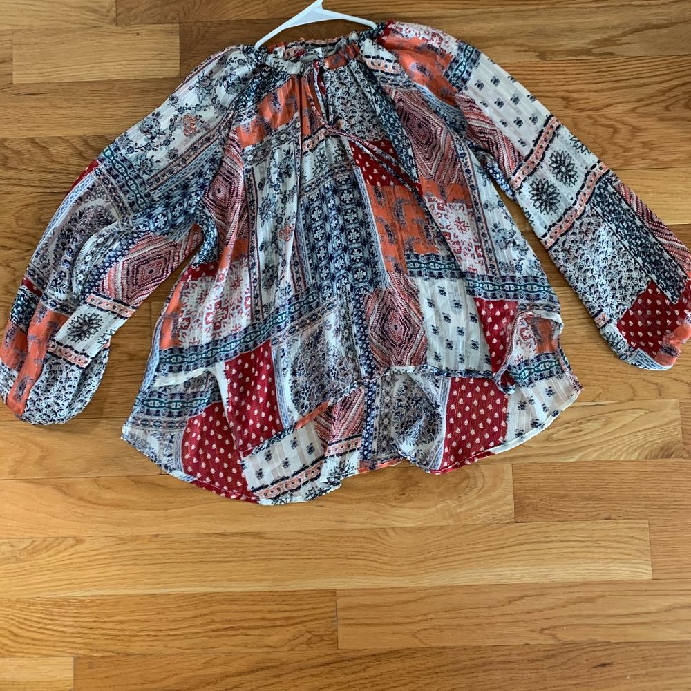 Printed Boho Top